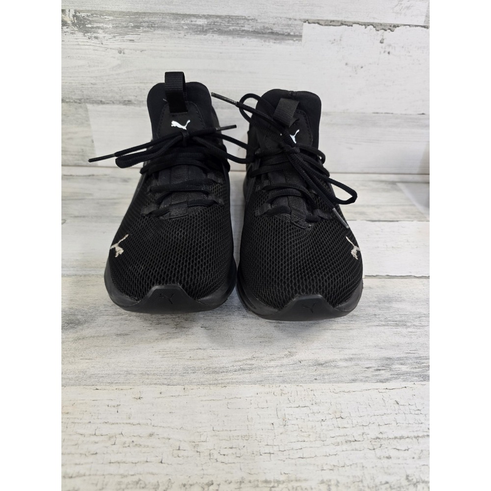Puma Enzo 2 Mens Black Silver Running Training Shoes 193256-07 Size 10 Womens
